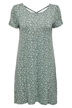 Vestido corto manga corta