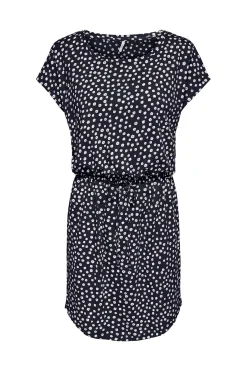Vestido corto manga corta