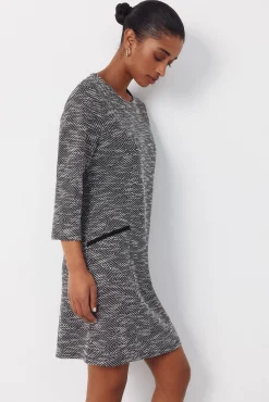 Vestido corto tweed