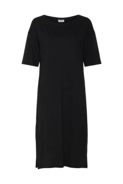Vestido estilo camiseta midi de manga corta