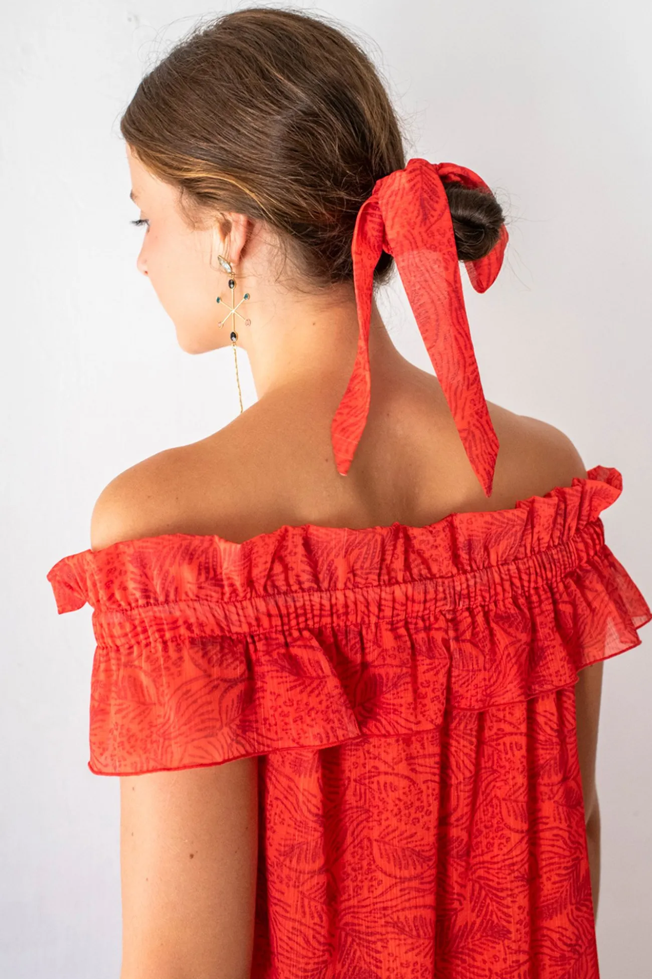 Vestido largo midi