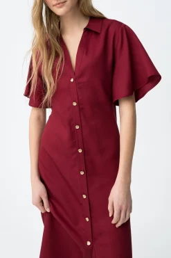Vestido manga corta