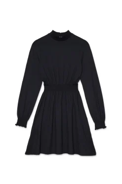 Vestido Manga Larga Cuello Sub