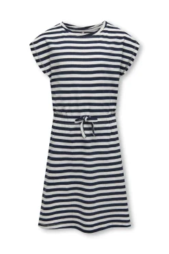 Vestido marinero a rayas de manga corta