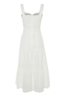 Vestido midi bordados