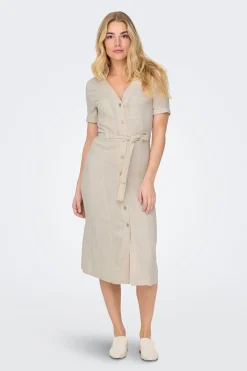 Vestido midi camisero