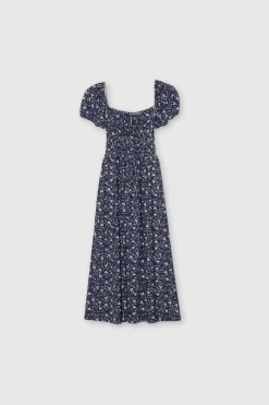 Vestido midi con abertura