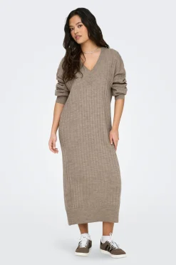 Vestido midi de punto