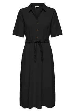 Vestido midi lino
