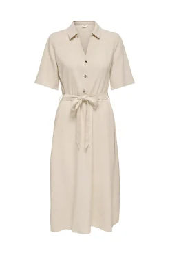 Vestido midi lino