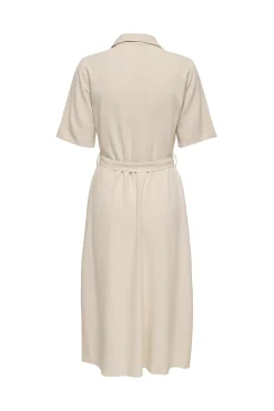 Vestido midi lino