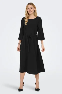Vestido midi manga 3/4