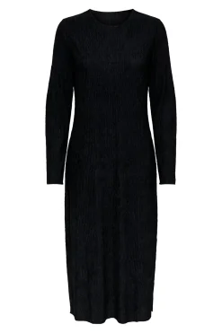 Vestido midi manga larga