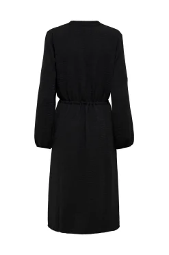 Vestido midi manga larga