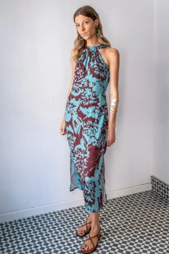 Vestido midi recto