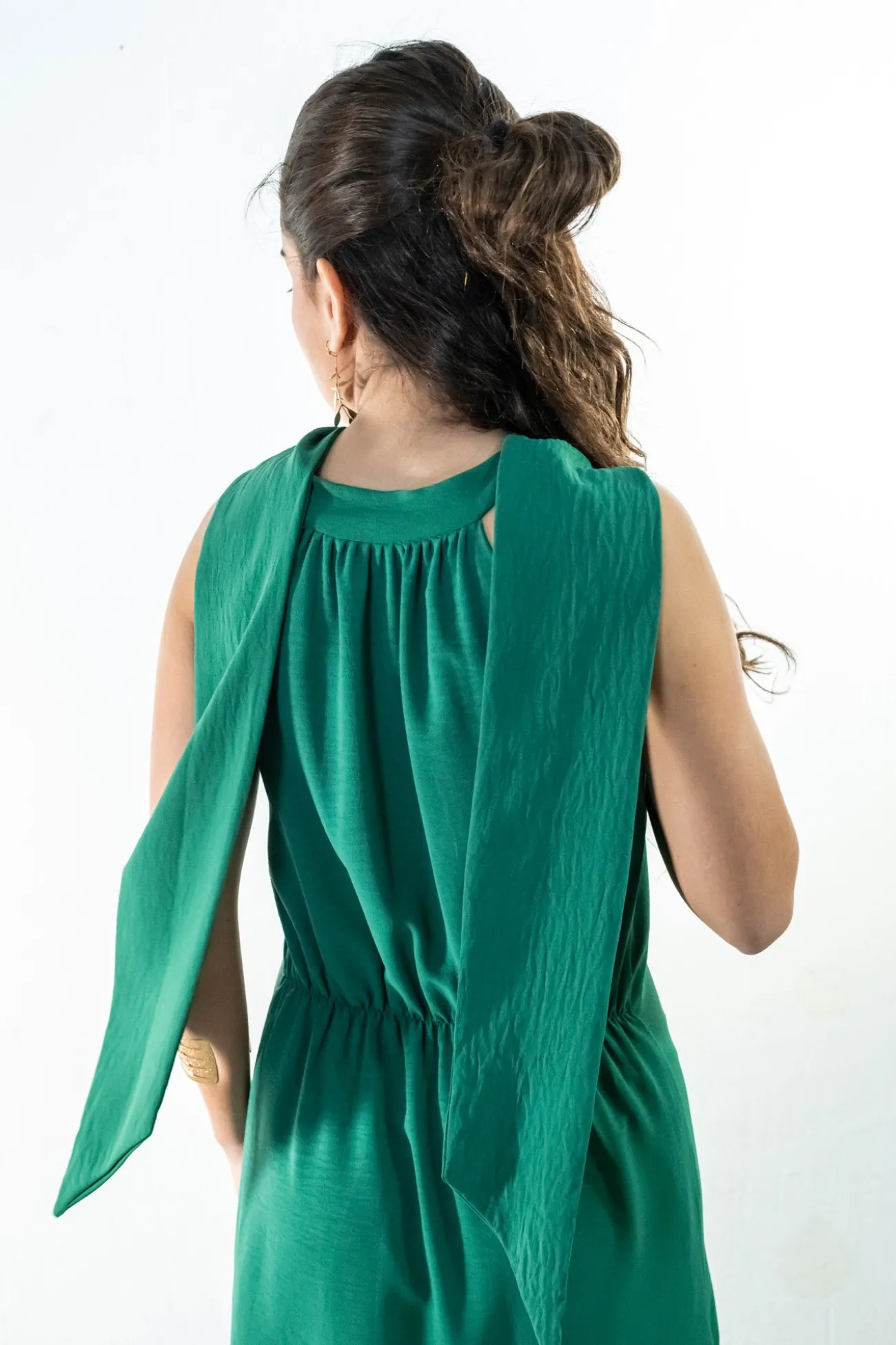 Vestido midi recto