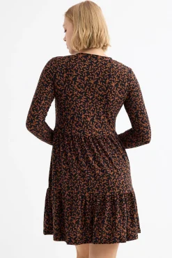 Vestido Mini Manga Larga
