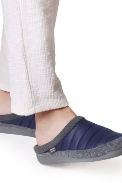 Zapatilla Para Hombre Tipo Zueco En Fieltro Y Tejido Acolchado