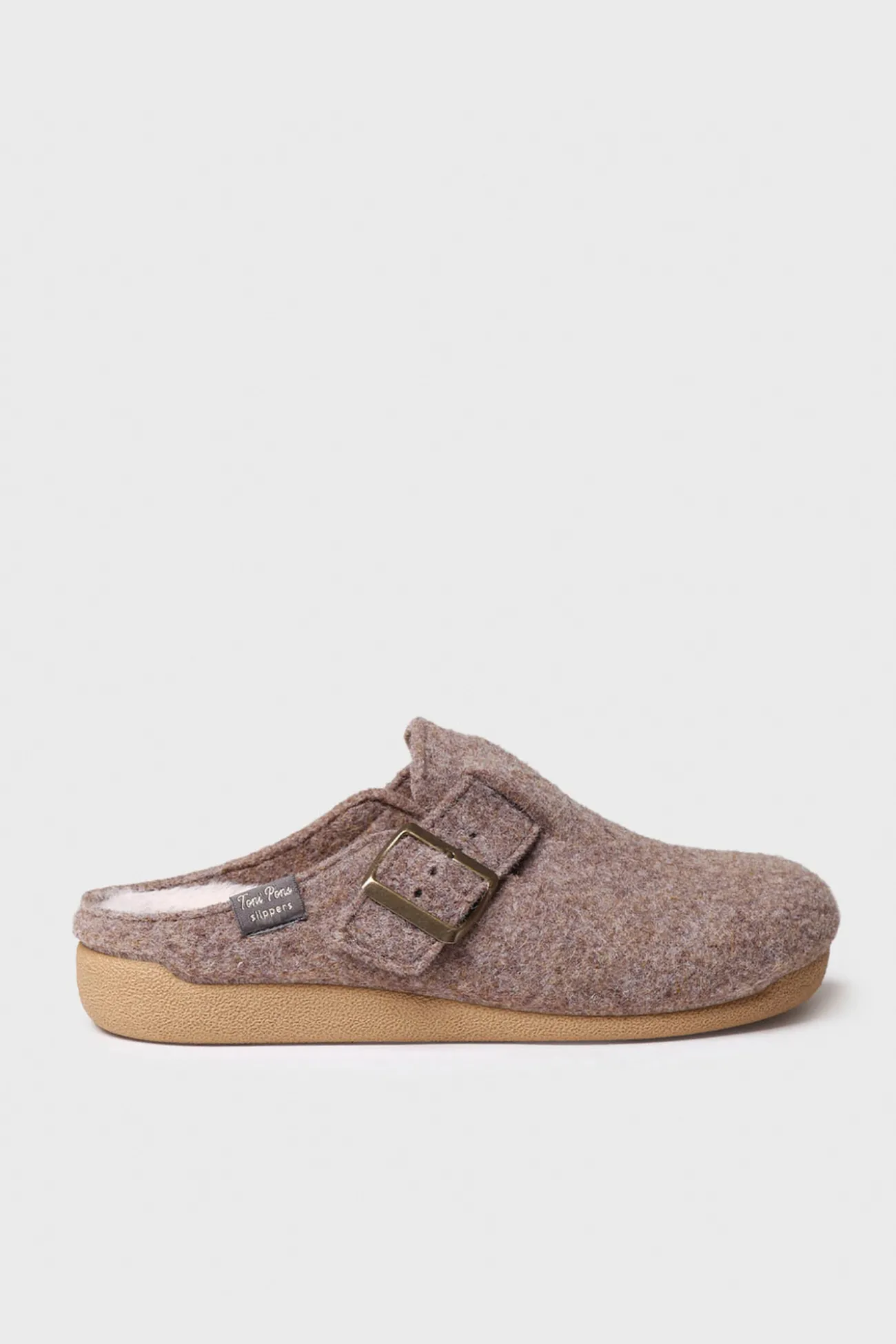 Zapatilla Tipo Zueco Para Mujer En Fieltro