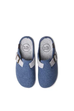Zapatilla Tipo Zueco Para Mujer En Fieltro