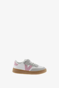 Zapatillas deportivas de ni&ntilde;os con piezas en contraste y cord&oacute;n el&aacute;stico