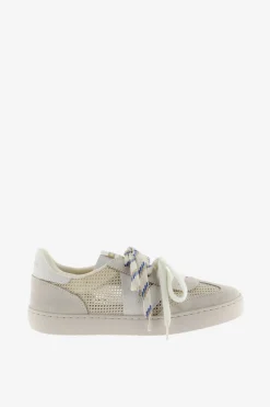 Zapatillas tipo malla piezas serraje